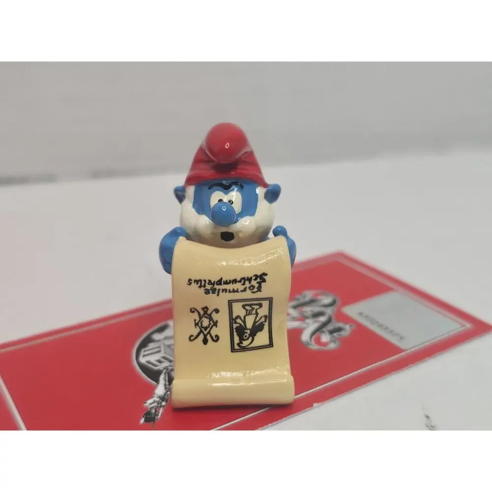 Pixi Mini, Papa Smurf parchment scroll in Box with numbered COA from France